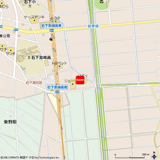 茨城いすゞ自動車株式会社・石下サービスセンター付近の地図